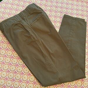 H & M L.O.G.G. Sage Green Chinos with Straight Leg Cut EUC Size 10